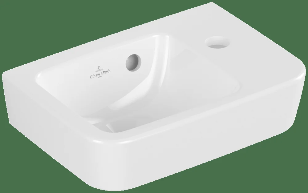 Villeroy & Boch Handwaschbecken Compact O.novo 434336 Eckig 360x250mm Weiß Alpin