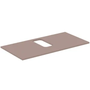 Ideal Standard Waschtischplatte i.life B mittiger Ausschnitt, Greige