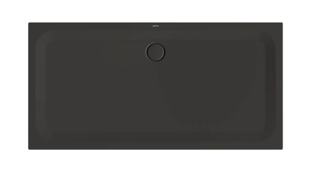 Bette rechteck Duschwanne „BetteUltra“ 1800 × 900 mm mit BetteAntirutsch Pro, ohne Oberflächenveredelung, mit Minimum-Wannenträger, in Anthracite