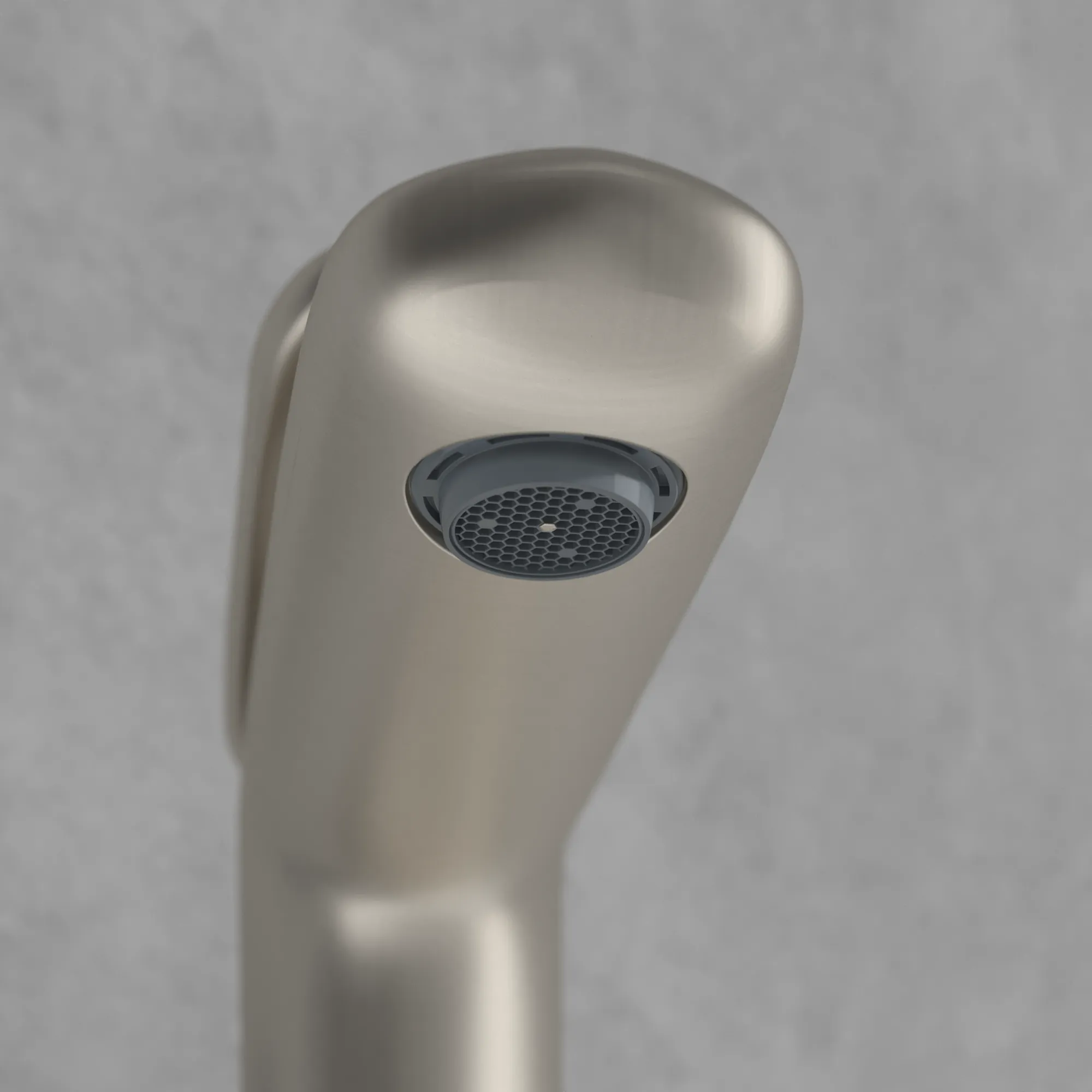 Einhand-Waschtischarmatur „Antao“ 18,4 cm Ausladung 135 mm in Brushed Nickel Matt Einhand-Waschtischarmatur „Antao“ 18,4 cm Ausladung 135 mm in Brushed Nickel Matt