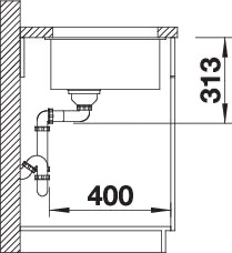 BLANCO SUBLINE 400-U