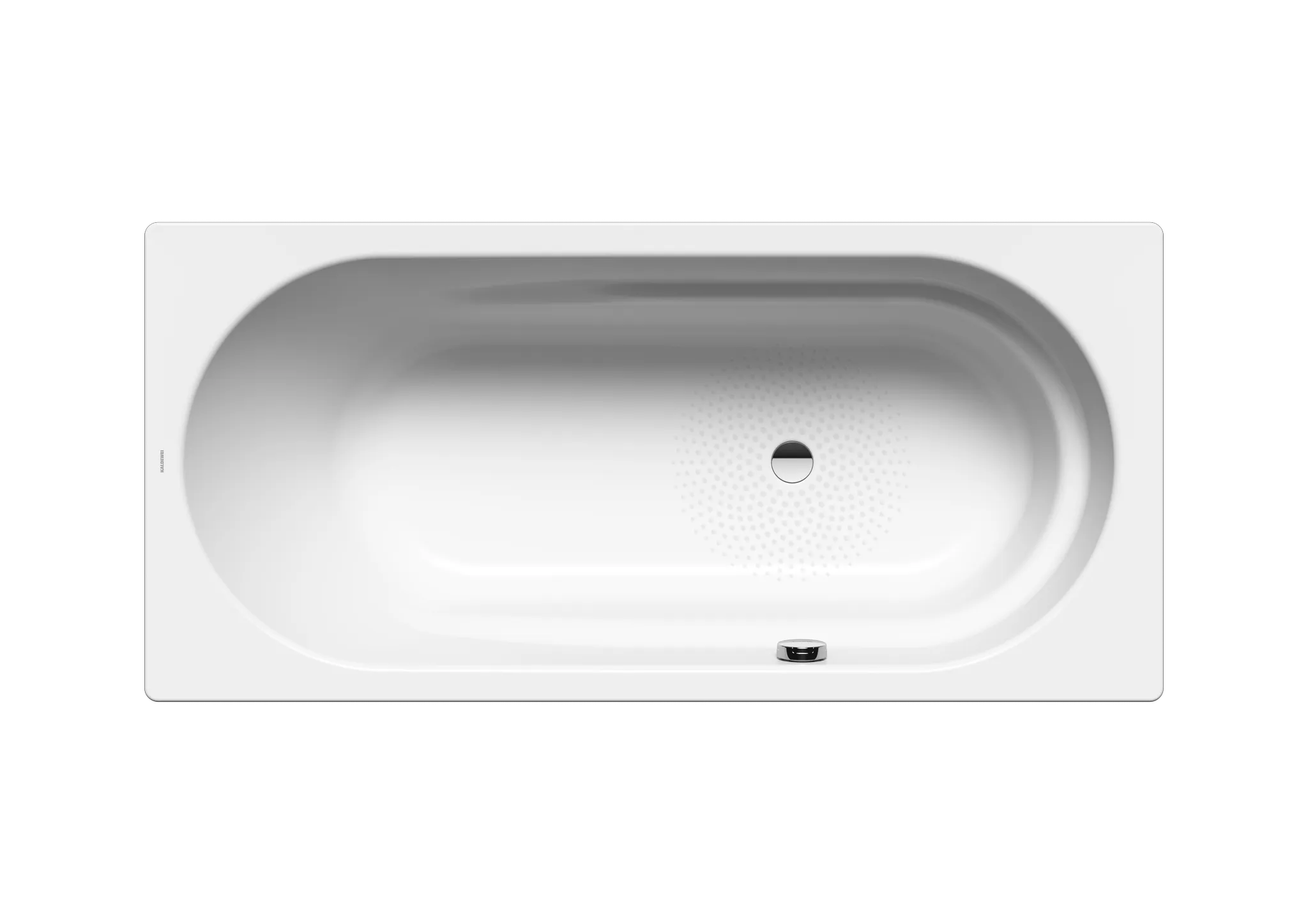 Kaldewei Badewanne „Vaio“ rechteck 170 × 80 cm, ohne Grifflochbohrungen mit gegenüberliegender Überlaufbohrung, in alpinweiß