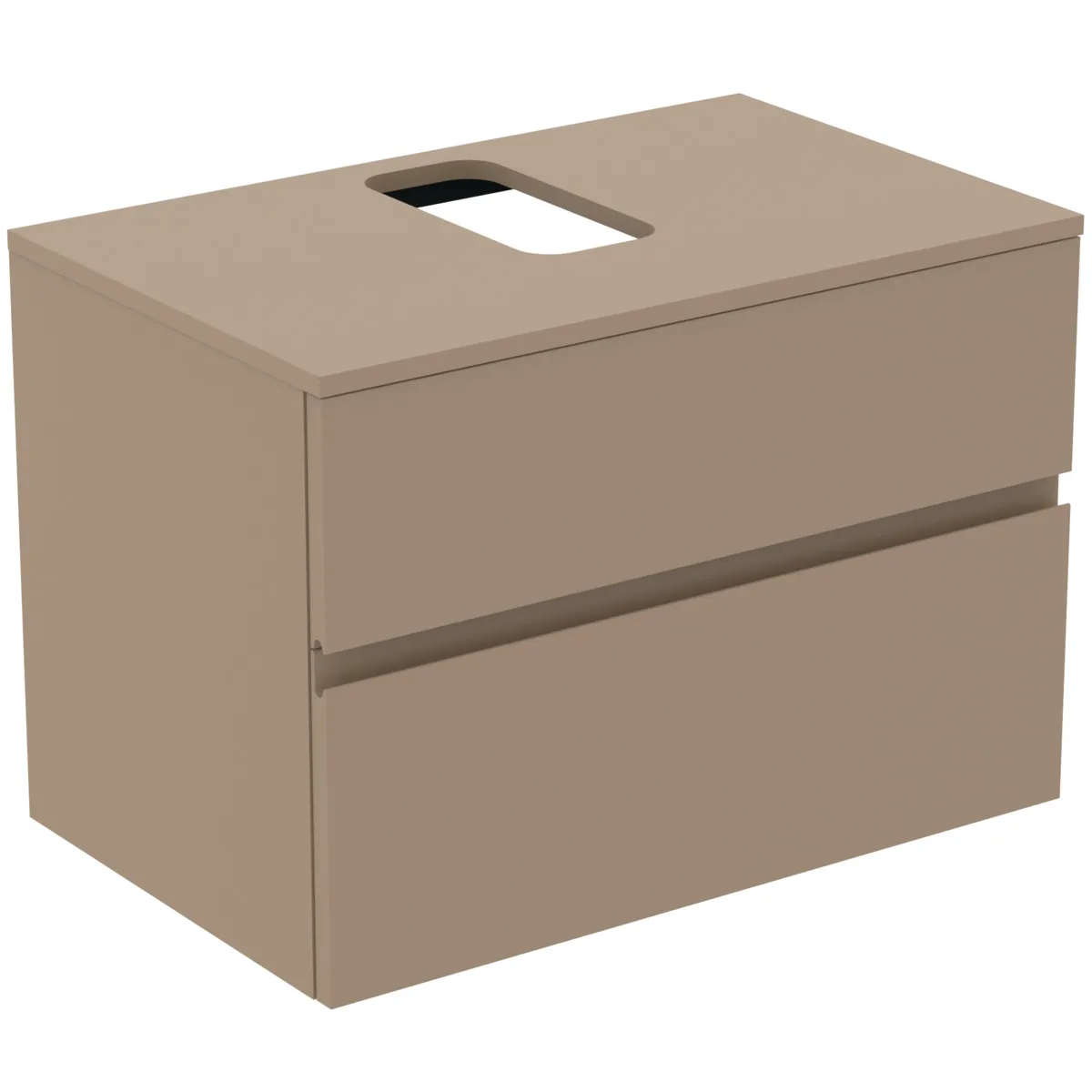 Ideal Standard Waschtischunterschrank Finesse, Modellnummer E3498UP, 802x505x558mm, 2 Auszüge, Greige matt Ideal Standard Waschtischunterschrank Finesse, Modellnummer E3498UP, 802x505x558mm, 2 Auszüge, Greige matt