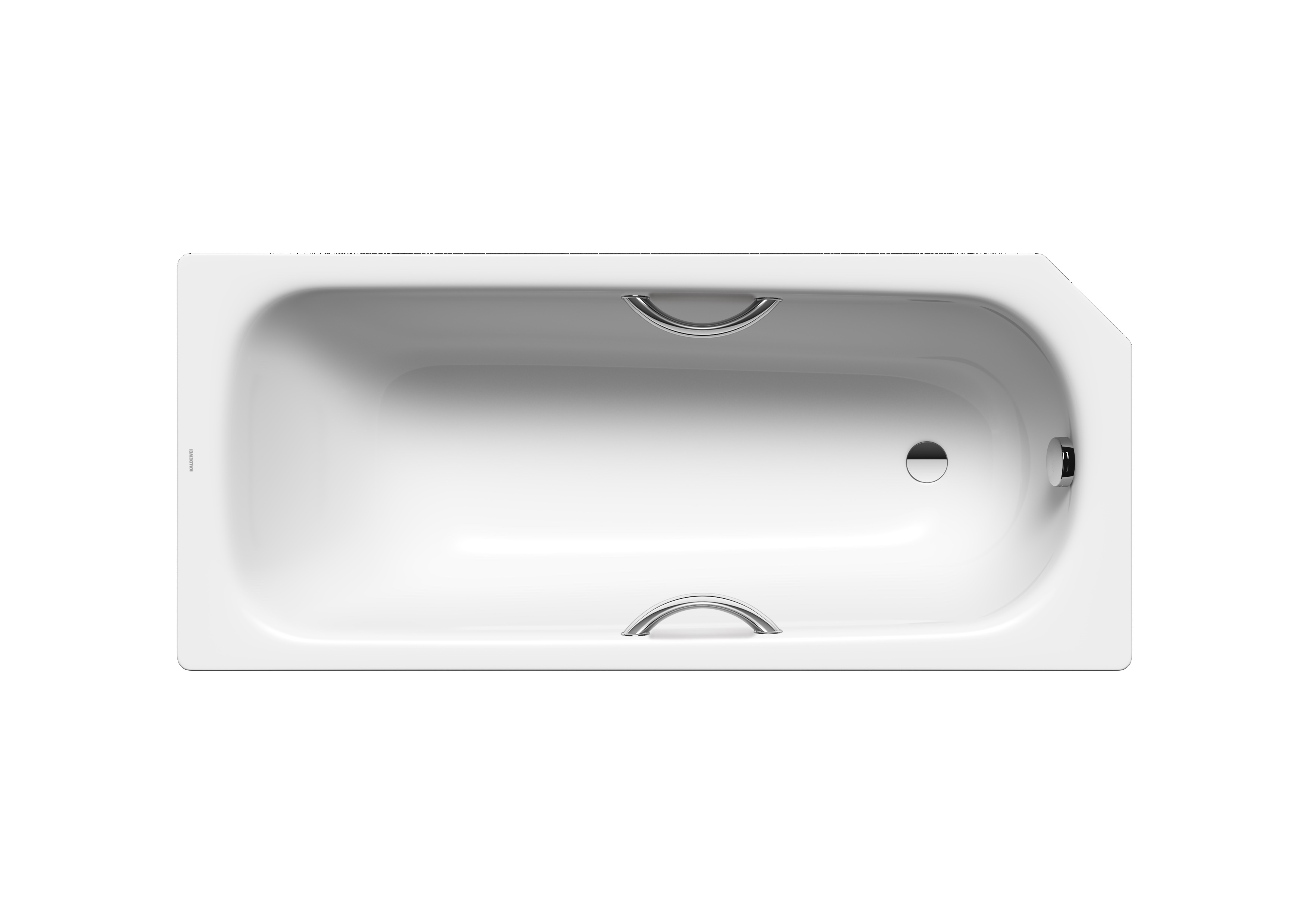 Kaldewei fünfeck rechteck Badewanne „Saniform V3“ Star 160 × 70 cm in alpinweiß, / mit Grifflochbohrungen