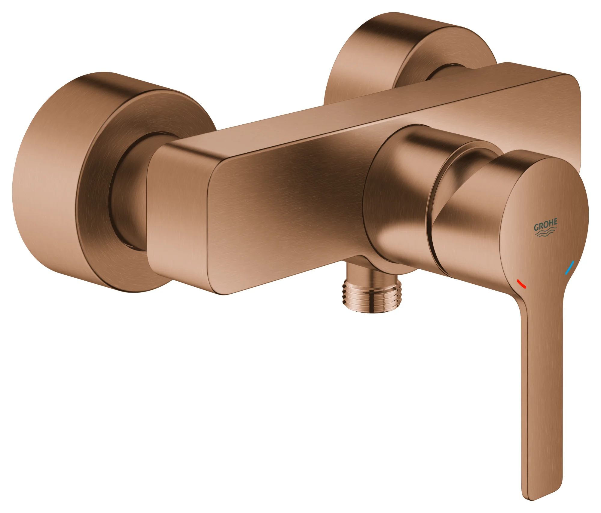 Einhand-Brausebatterie Lineare 33865_1, Wandmontage, mit Temperaturbegrenzer