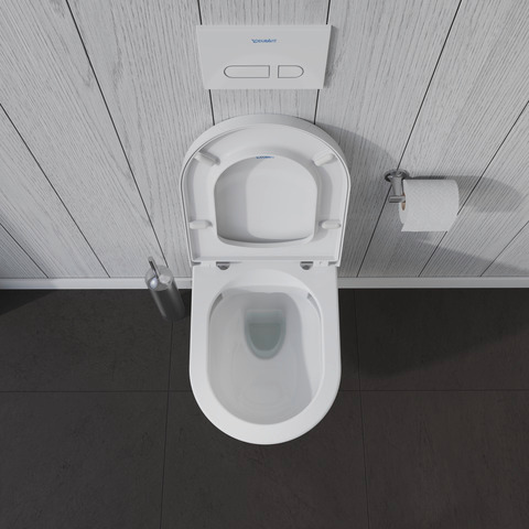 WC-Sitz ME by Starck ohneAbsenkautom. Scharniere edelstahl, weiß