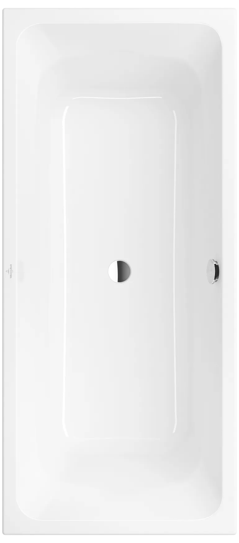 Villeroy & Boch Badewanne „Avento“ rechteck 170 × 75 cm, Mittelablauf