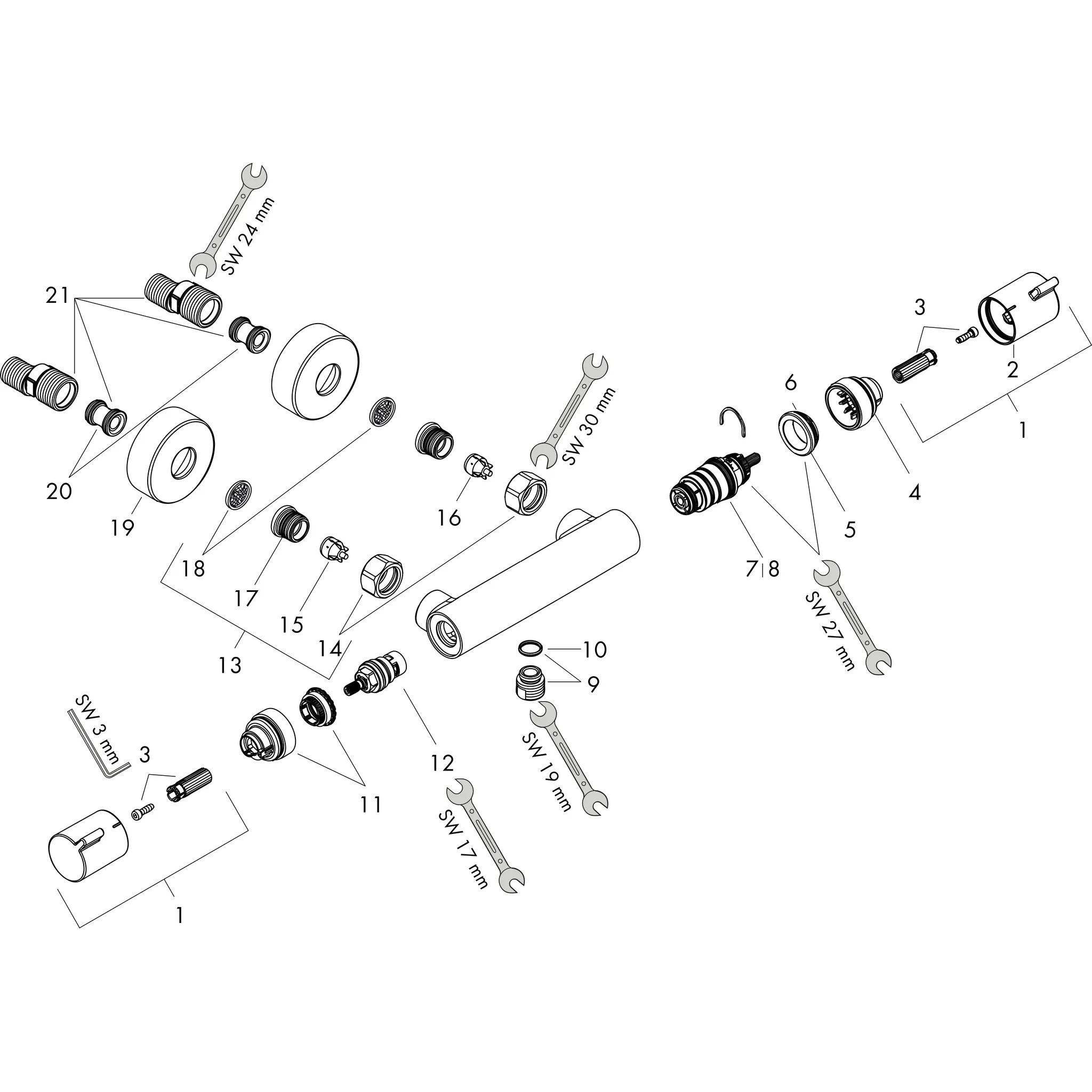 Thermostat Ecostat Comfort Brausenmischer Aufputz DN15 chrom Thermostat Ecostat Comfort Brausenmischer Aufputz DN15 chrom