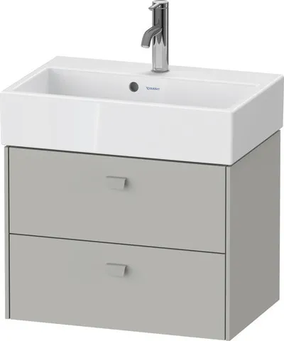 Duravit Waschtischunterschrank wandhängend „Brioso“ 58,4 × 44,2 × 38,9 cm in Betongrau Matt