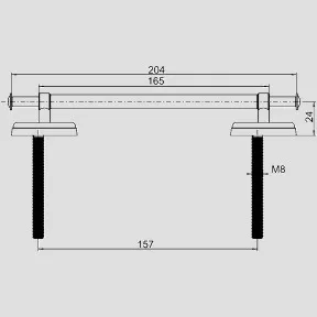 SANIT Edelstahl Scharnierwelle WC-Sitz 4002 ohne Deckel