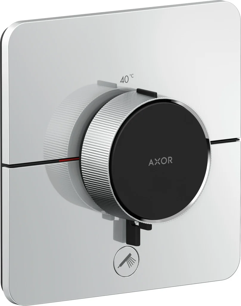 Hansgrohe AXOR ShowerSelect ID Thermostat HighFlow Unterputz softsquare Chrom, 1 Verbraucher + zusätzlicher Abgang, flache Rosette, einstellbare Temperaturbegrenzung Hansgrohe AXOR ShowerSelect ID Thermostat HighFlow Unterputz softsquare Chrom, 1 Verbraucher + zusätzlicher Abgang, flache Rosette, einstellbare Temperaturbegrenzung