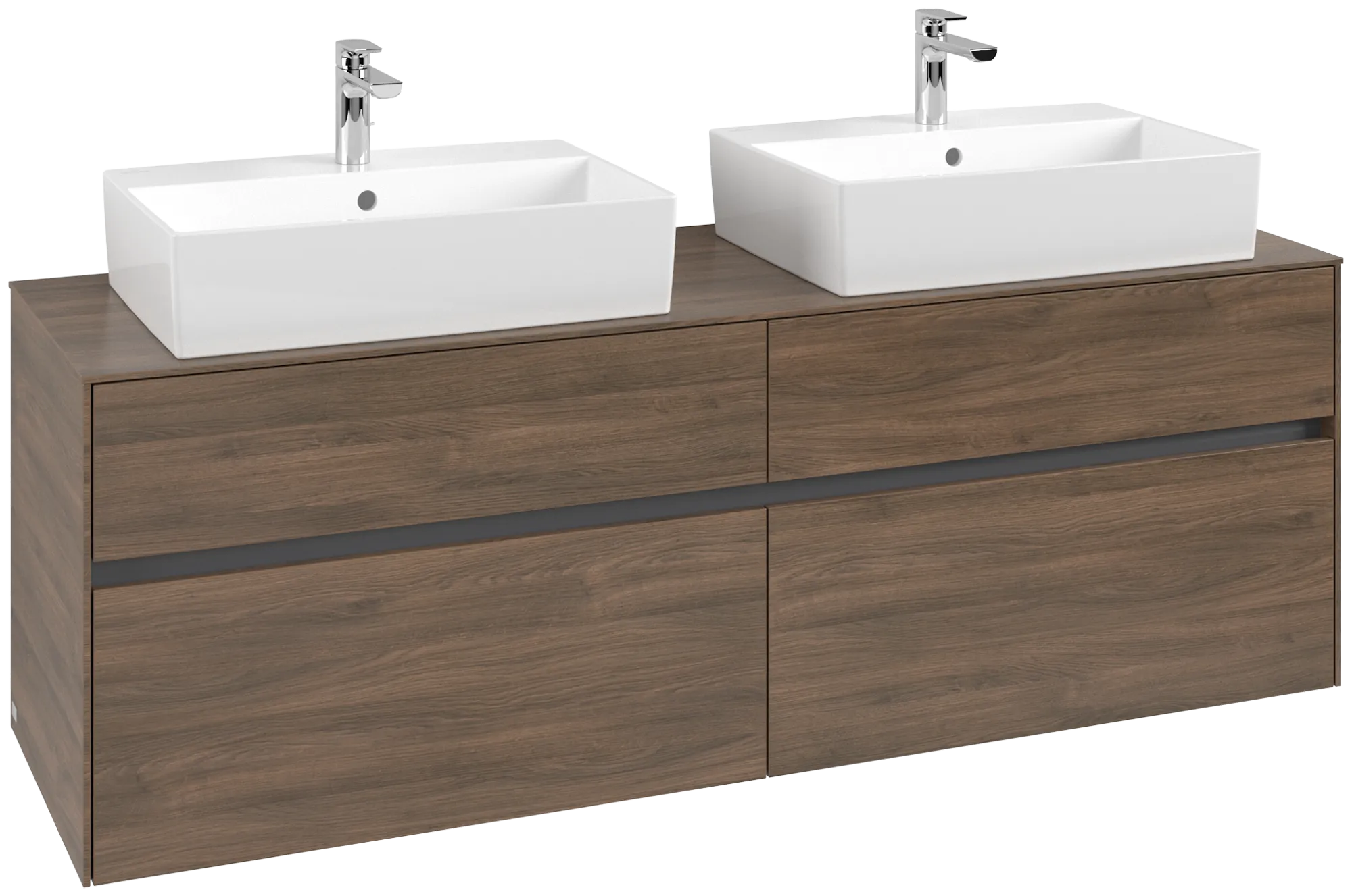 Villeroy & Boch Collaro Waschbeckenunterschrank C13700, 1600x548x500mm, Arizona Oak