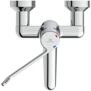 Ideal Standard Wandwaschtisch-Sicherheitsarmatur Ceraplus B8222AA, Einhebel, 180mm Hebel, 150mm Ausladung, Chrom