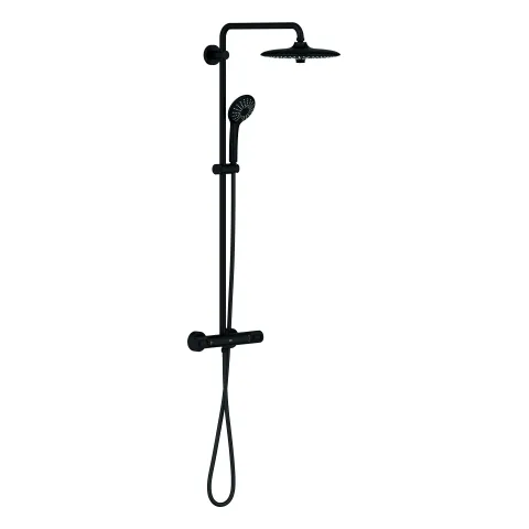 Duschsystem Euphoria System 260 27615_2, Aufputz-Thermostat mit Aquadimmer Funktion, Wandmontage, 450 mm Duscharm, Kopfbrause Euphoria 260 (27239), Handbrause Euphoria 110 Massage (27239), CoolTouch, chrom Duschsystem Euphoria System 260 27615_2, Aufputz-Thermostat mit Aquadimmer Funktion, Wandmontage, 450 mm Duscharm, Kopfbrause Euphoria 260 (27239), Handbrause Euphoria 110 Massage (27239), CoolTouch, chrom