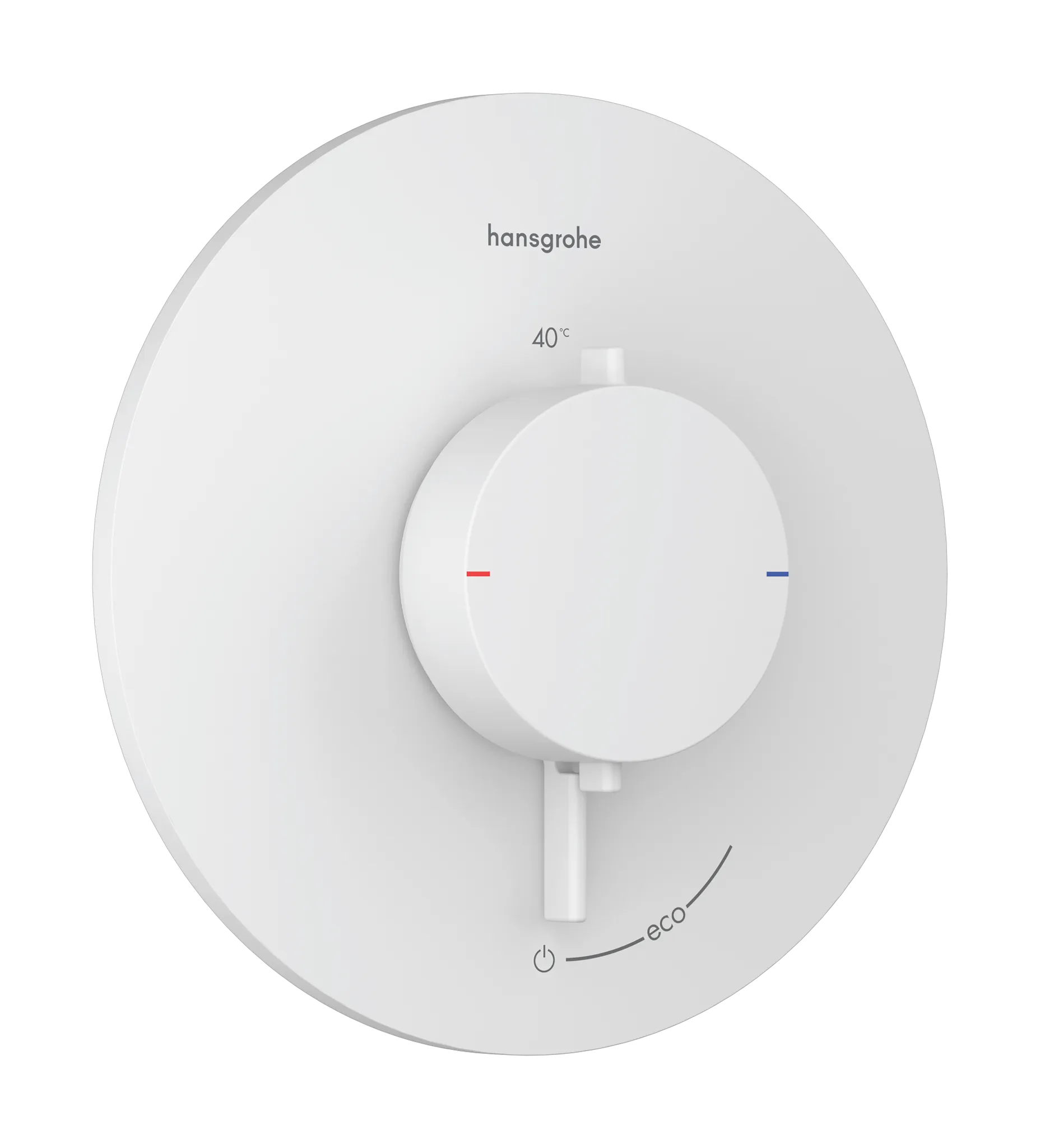 Hansgrohe Ecostat Comfort S Thermostat Unterputz für 1 Verbraucher, Mattweiß Hansgrohe Ecostat Comfort S Thermostat Unterputz für 1 Verbraucher, Mattweiß