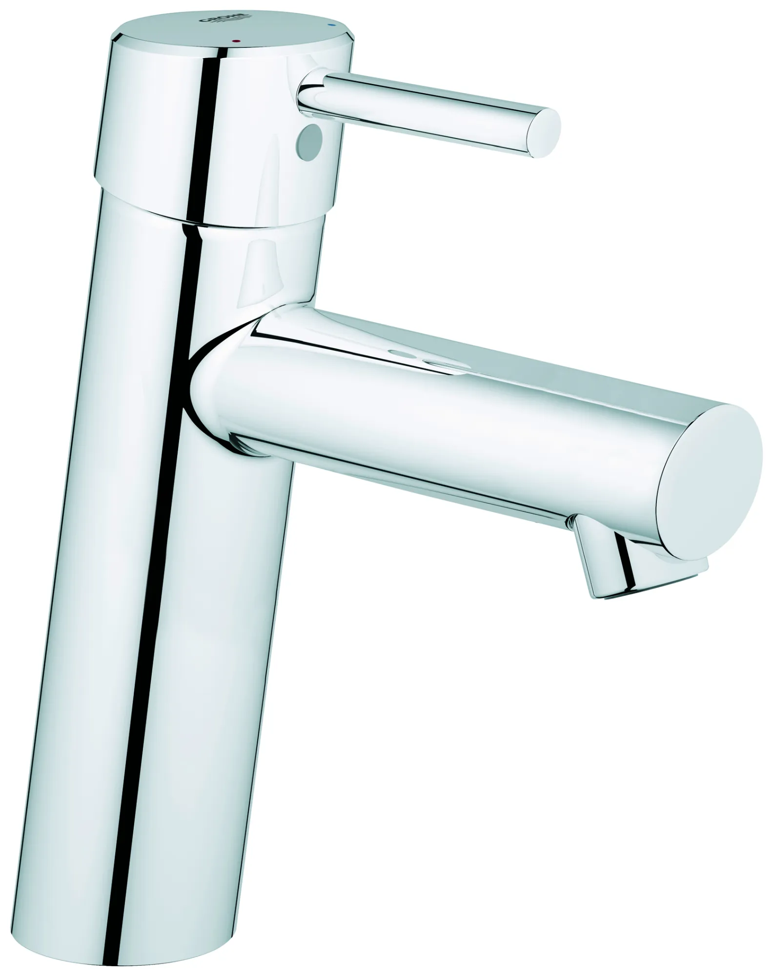 Einhand-Waschtischbatterie Concetto 23932_1, M-Size, Einlochmontage, glatter Körper, Push-open Ablaufgarnitur 1 1/4″, Hebel offen, chrom Einhand-Waschtischbatterie Concetto 23932_1, M-Size, Einlochmontage, glatter Körper, Push-open Ablaufgarnitur 1 1/4″, Hebel offen, chrom