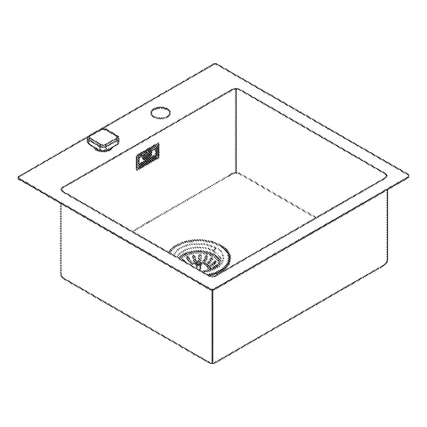 Grohe K800 Edelstahlspüle, Modell: K800 60-S 51,8⁄51 1.0, Montageart: aufliegend oder flächenbündig, Material: Edelstahl AISI 304 (V2A), Oberfläche: Satin Finish Grohe K800 Edelstahlspüle, Modell: K800 60-S 51,8⁄51 1.0, Montageart: aufliegend oder flächenbündig, Material: Edelstahl AISI 304 (V2A), Oberfläche: Satin Finish