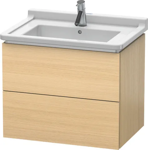 Duravit Waschtischunterschrank wandhängend „L-Cube“ 67 × 55,8 × 46,9 cm Mediterrane Eiche