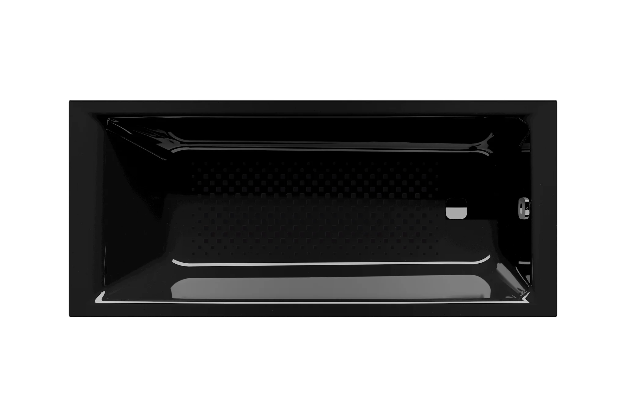 Kaldewei PURO NEXT Badewanne, schwarz, Perl-Effekt, Vollantislip, 1700x800 mm