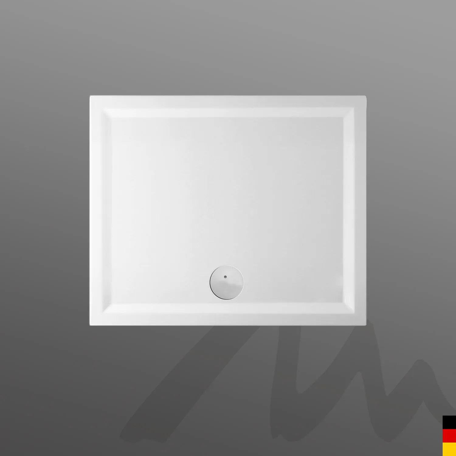 Mauersberger Duschwanne „lupina“ 1200 × 1000 mm in Reinweiß (matt)