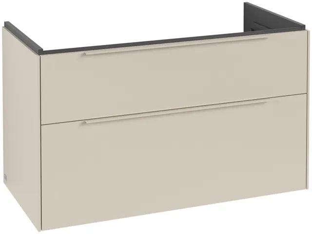 Villeroy & Boch Waschtischunterschrank „Subway 3.0“ für Schrankwaschtisch 973 × 576 × 478 mm Cashmere Grey, für Becken mittig