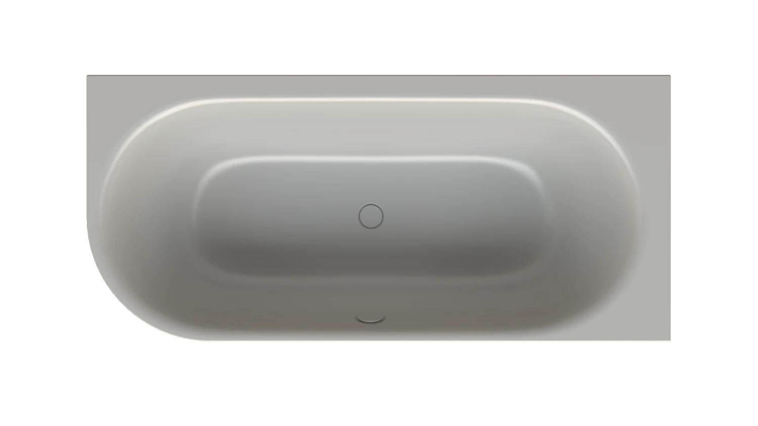 Bette oval Badewanne „BetteLux Oval V Silhouette“ 175 × 80 cm in Flanell Bette oval Badewanne „BetteLux Oval V Silhouette“ 175 × 80 cm in Flanell