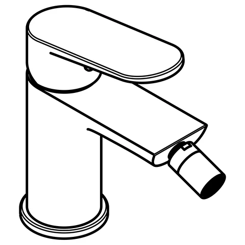 Kludi-X1 Bidet-Einhandmischer, chrom, DN15, 4,5 l/min, DVGW-zugelassen Kludi-X1 Bidet-Einhandmischer, chrom, DN15, 4,5 l/min, DVGW-zugelassen