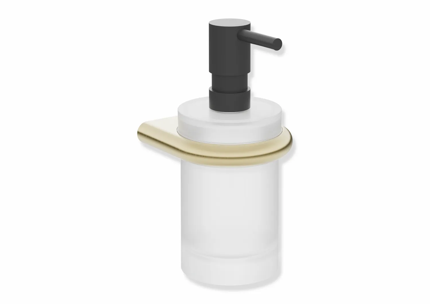 Seifenspender mit Halter, Halter aus Edelstahl, PVD beschichtet, Seifenspender aus satiniertem Kristallglas, Pumpenkopf aus Edelstahl, schwarz tiefmatt pulverbeschichtet, Füllmenge ca. 200 ml, B: 85 mm, H: 168 mm, T: 92 mm, in Farbe CK Seifenspender mit Halter, Halter aus Edelstahl, PVD beschichtet, Seifenspender aus satiniertem Kristallglas, Pumpenkopf aus Edelstahl, schwarz tiefmatt pulverbeschichtet, Füllmenge ca. 200 ml, B: 85 mm, H: 168 mm, T: 92 mm, in Farbe CK