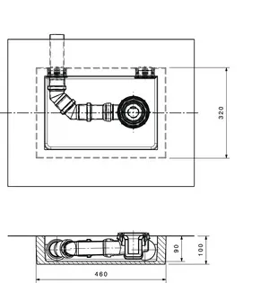 Ideal Standard Ultra Flat S Ablaufbox groß, DN50, 460x320x100mm, rechts oder links verwendbar Ideal Standard Ultra Flat S Ablaufbox groß, DN50, 460x320x100mm, rechts oder links verwendbar