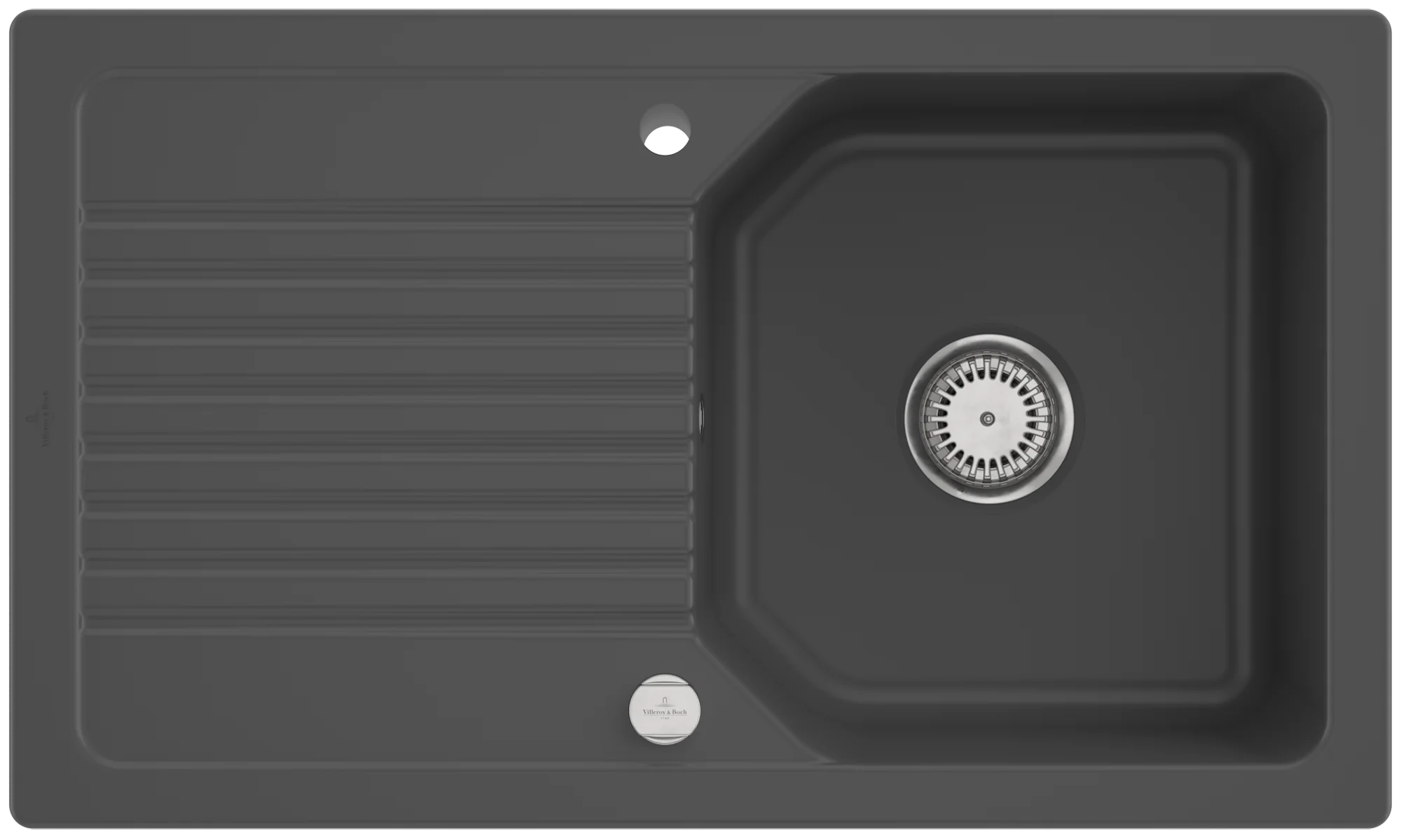 Villeroy & Boch Linara 50 Einbauspüle, Graphite CeramicPlus, 800x200x510mm