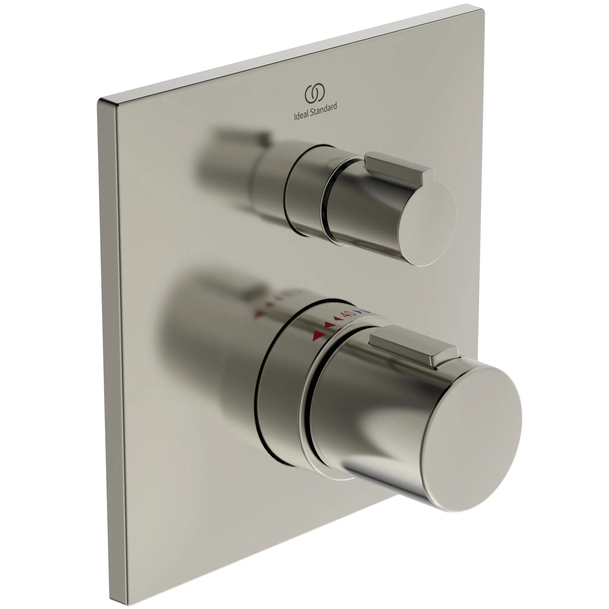 Einzelthermostat Unterputz Ceratherm C100, Bausatz 2, Rosette 163x163mm, Brushed Gold Einzelthermostat Unterputz Ceratherm C100, Bausatz 2, Rosette 163x163mm, Brushed Gold