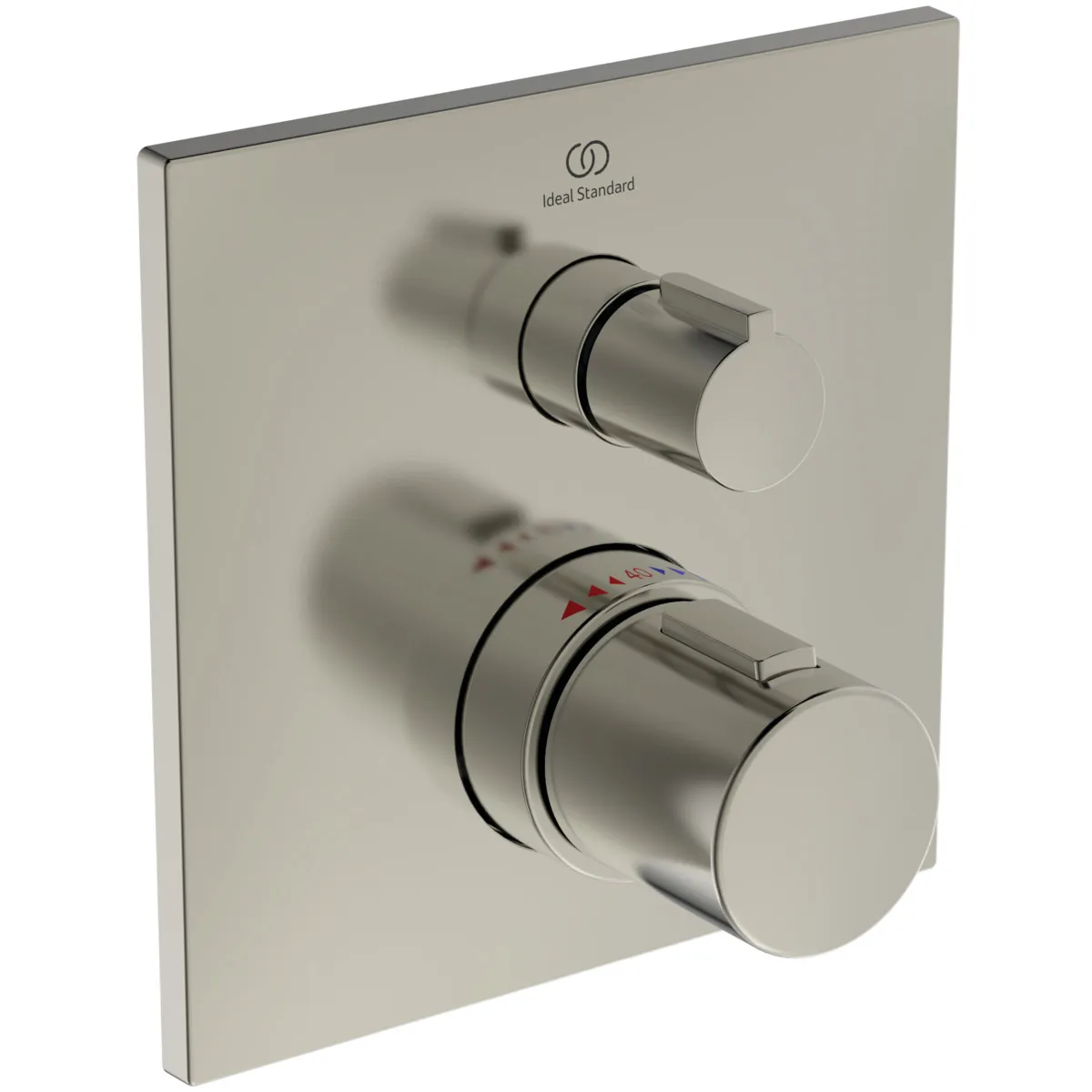 Ideal Standard Ceratherm C100 Einzelthermostat Unterputz, BS2, Rosette 163x163mm, Silver Storm Ideal Standard Ceratherm C100 Einzelthermostat Unterputz, BS2, Rosette 163x163mm, Silver Storm