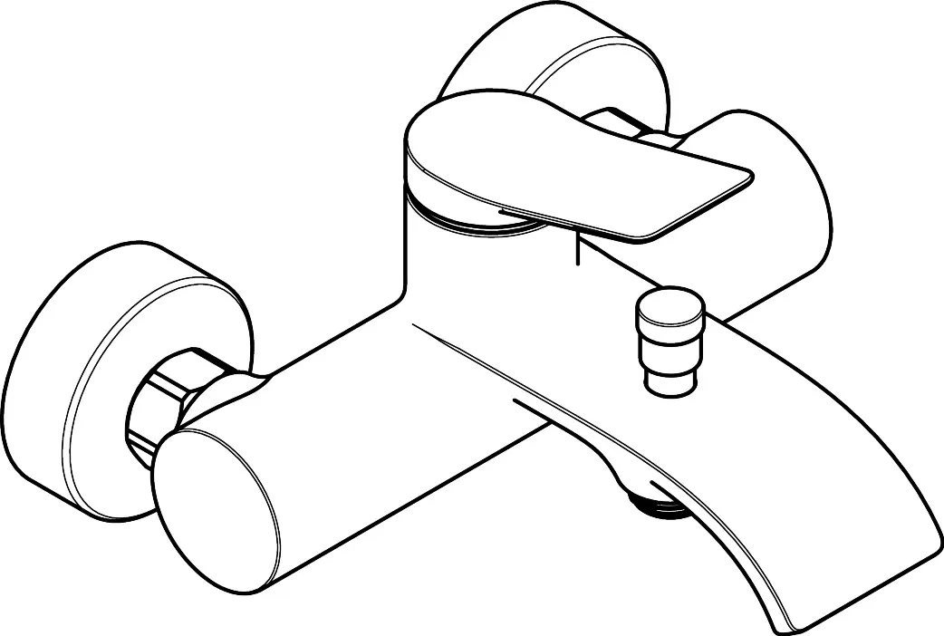 Vivenis Einhebel-Wannenmischer Original Aufputz, Chrom Vivenis Einhebel-Wannenmischer Original Aufputz, Chrom