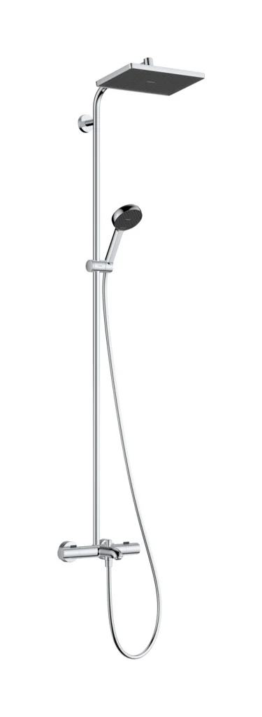 Activera Q Showerpipe 290/180 1jet EcoSmart mit Wannenthermostat Ecostat Fine, Oberfläche: Chrom Activera Q Showerpipe 290/180 1jet EcoSmart mit Wannenthermostat Ecostat Fine, Oberfläche: Chrom