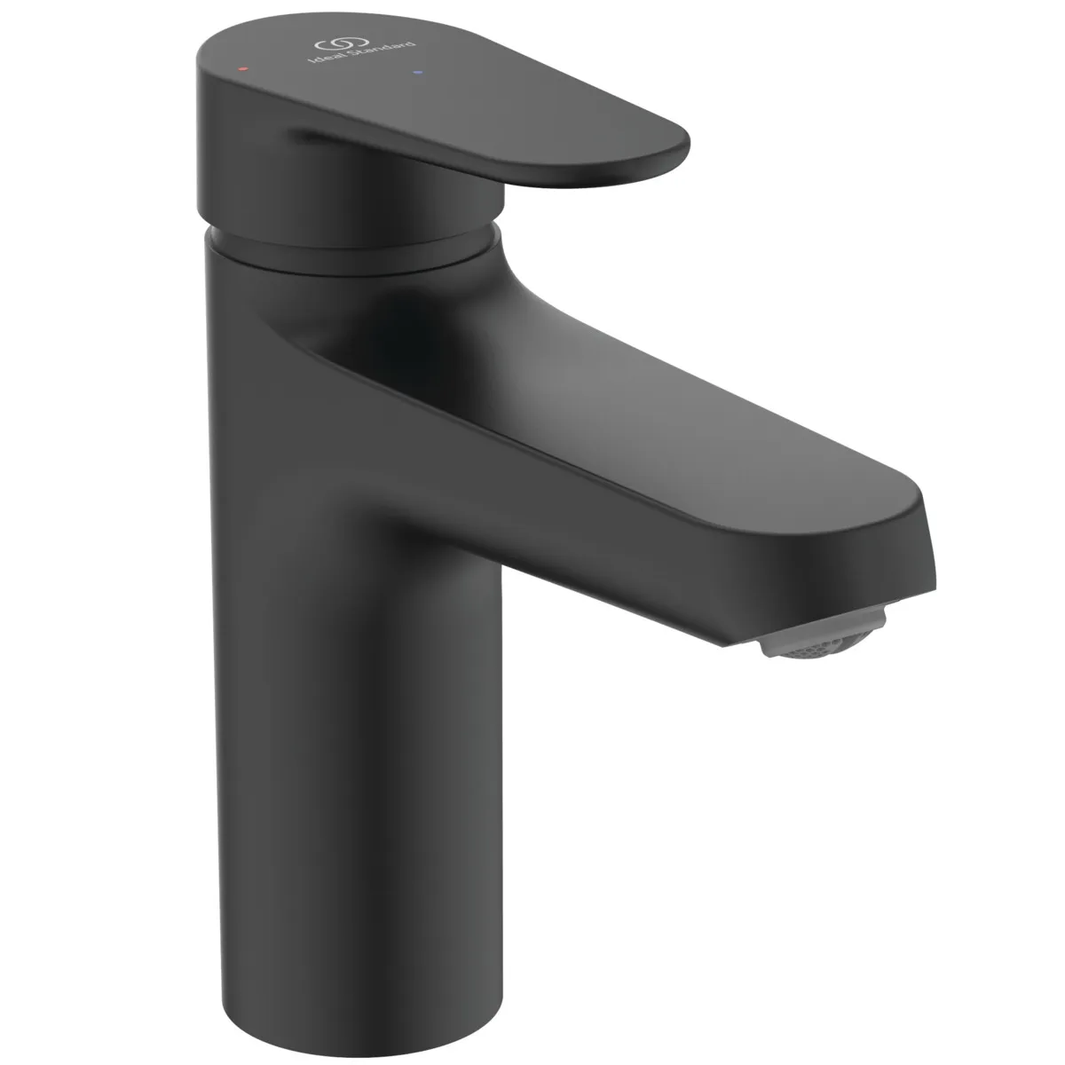Ideal Standard Alu+ Waschtischarmatur, Ausladung 120 mm, Silk Black, Einhebelmischer mit BlueStart Technologie und FirmFlow Kartusche Ideal Standard Alu+ Waschtischarmatur, Ausladung 120 mm, Silk Black, Einhebelmischer mit BlueStart Technologie und FirmFlow Kartusche