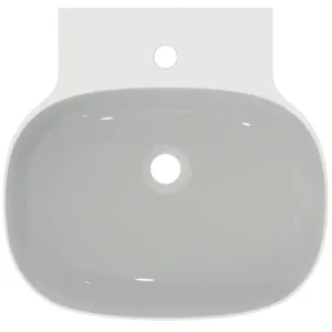 Waschbecken „Linda-X“ 50 × 48 × 13,5 cm, Hahnlochposition mittig in Weiß Waschbecken „Linda-X“ 50 × 48 × 13,5 cm, Hahnlochposition mittig in Weiß