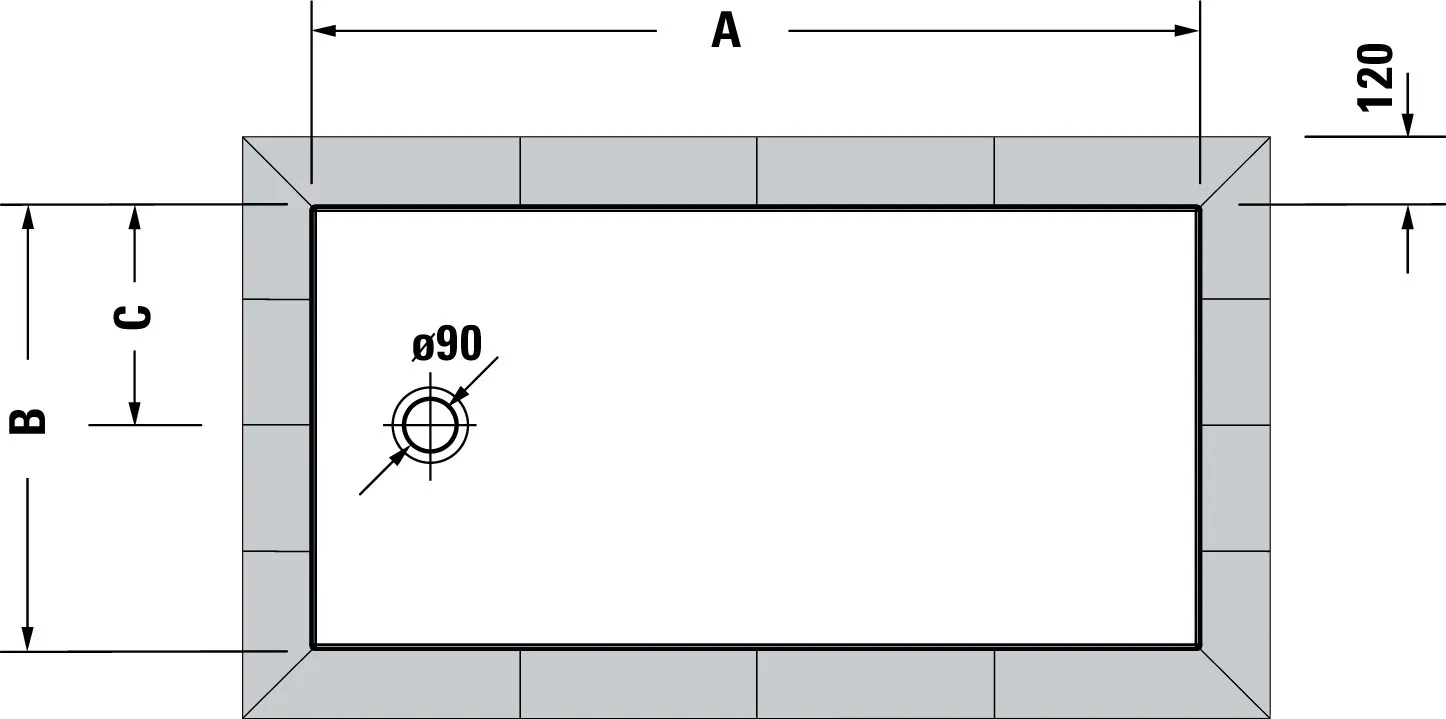 Duravit rechteck Duschwanne „Tempano“ 140 × 75 cm mit Antislip Duravit rechteck Duschwanne „Tempano“ 140 × 75 cm mit Antislip