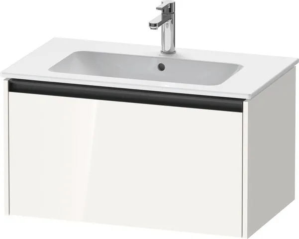 Duravit Waschtischunterschrank wandhängend „Ketho.2“ 81 × 44 × 48 cm in Weiß Hochglanz