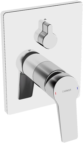 HansaTWIST Wannen- und Brausearmatur Einhebelmischer Fertigmontageset für Wanne/Brause HansaTWIST 8984 Rosette eckig Chrom HansaTWIST Wannen- und Brausearmatur Einhebelmischer Fertigmontageset für Wanne/Brause HansaTWIST 8984 Rosette eckig Chrom