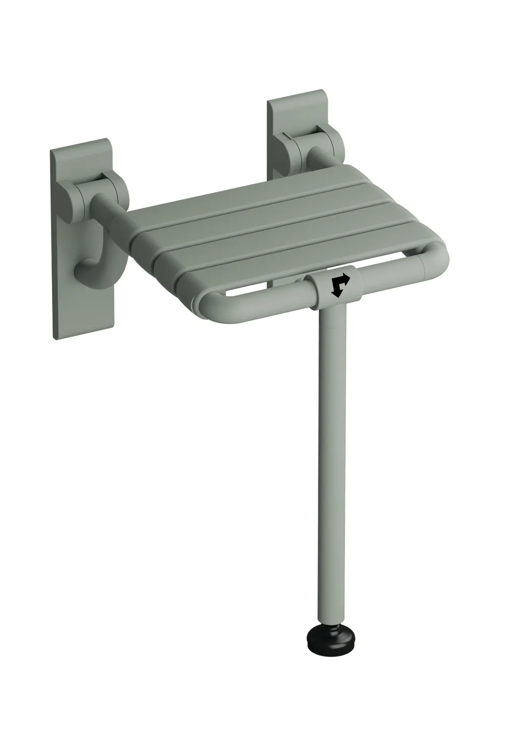 Klappsitz "Serie 801" in Felsgrau Farbe: Felsgrau