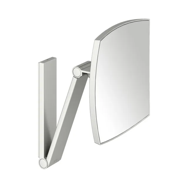 KEUCO Kosmetikspiegel iLook_move unbeleuchtet, Wandmodell, eckig, Edelstahl-finish