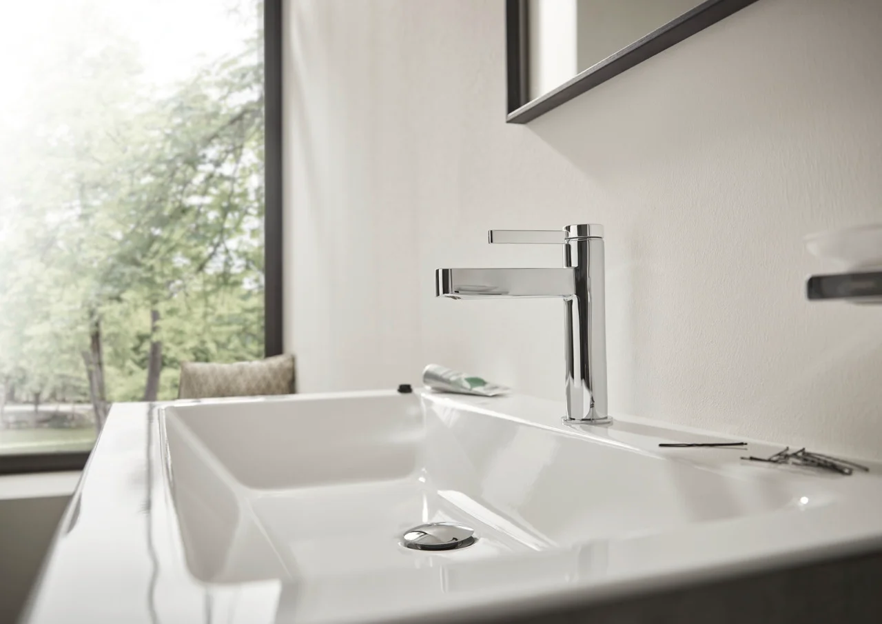 Hansgrohe Finoris Einhebel-Waschtischmischer 110 mit Push-Open Ablaufgarnitur Chrom, Ausladung 139 mm, Auslaufhöhe 113 mm Hansgrohe Finoris Einhebel-Waschtischmischer 110 mit Push-Open Ablaufgarnitur Chrom, Ausladung 139 mm, Auslaufhöhe 113 mm