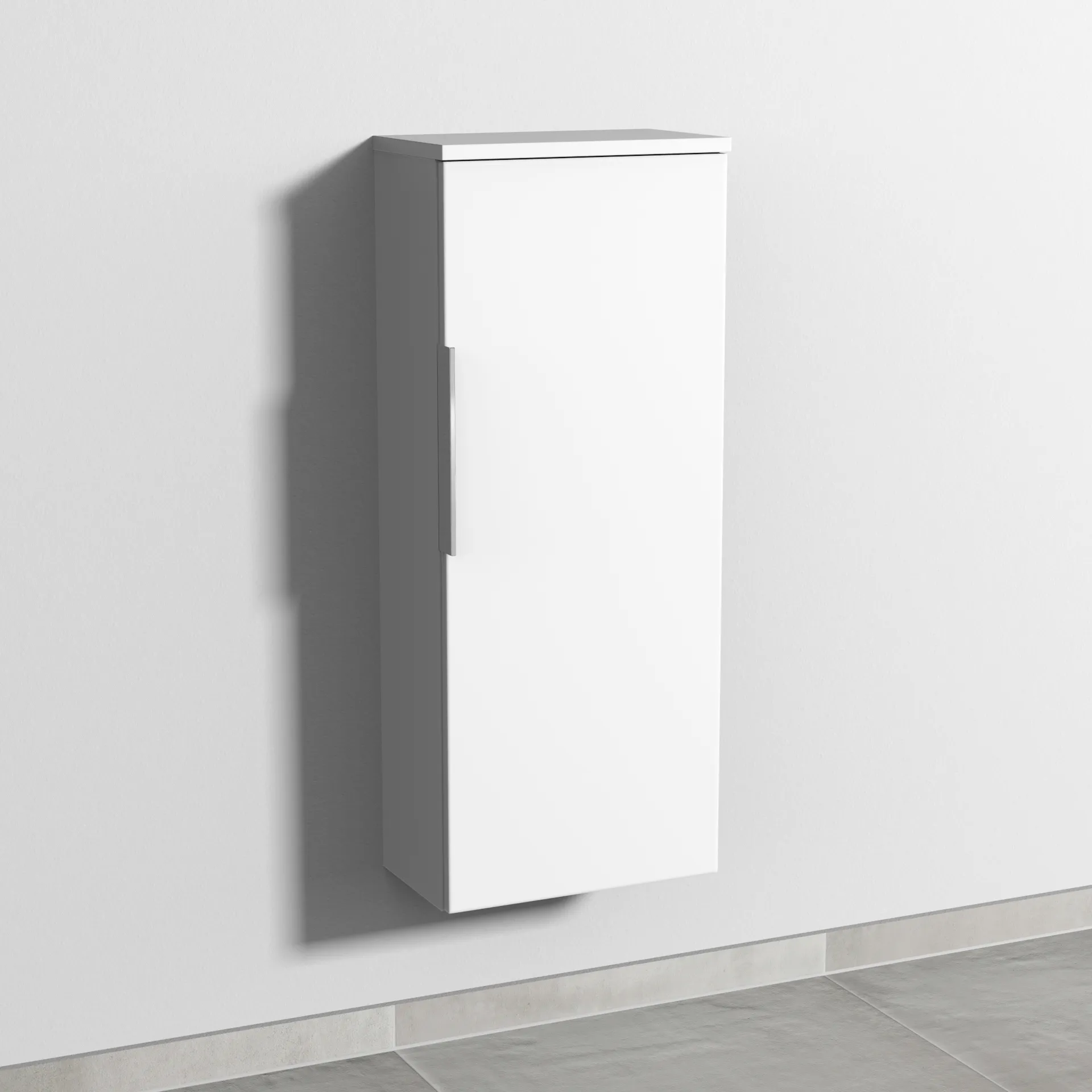 Sanipa Mittelschrank „3way“ 350 × 850 × 199 mm Anschlag rechts, in Weiß-Soft, Anschlag rechts