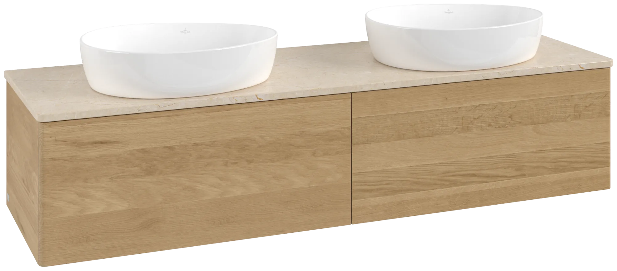 Villeroy & Boch Antao Waschbeckenunterschrank L39_1, 1600x360x500mm, Honey Oak/Botticino