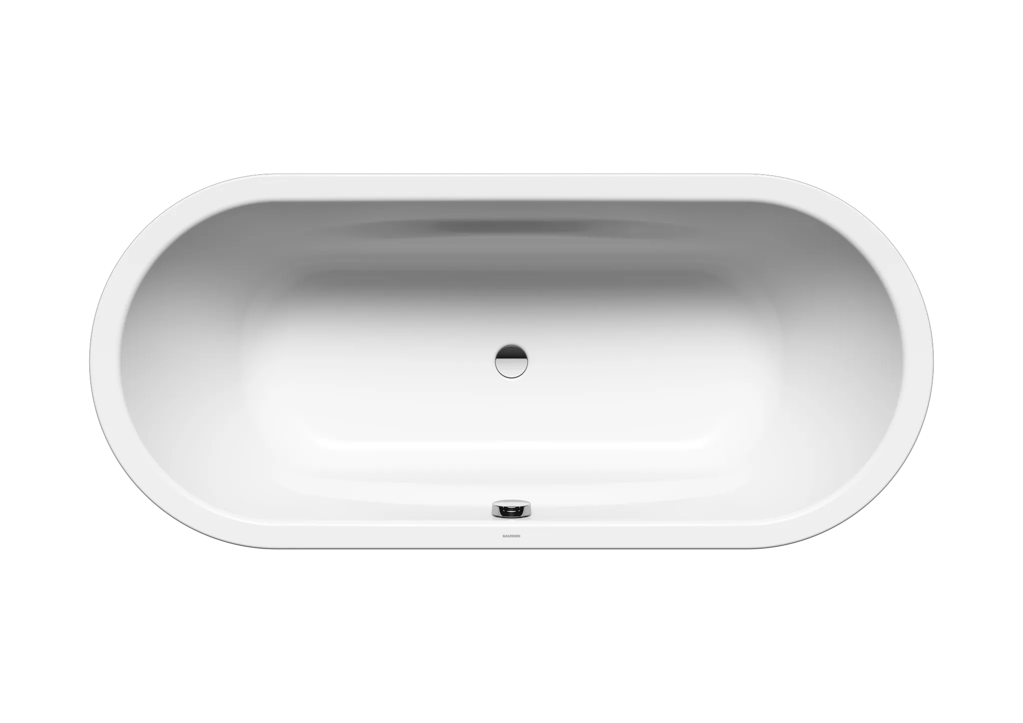 Kaldewei Badewanne „Vaio Duo Oval“ oval 180 × 80 cm, ohne Grifflochbohrungen in alpinweiß