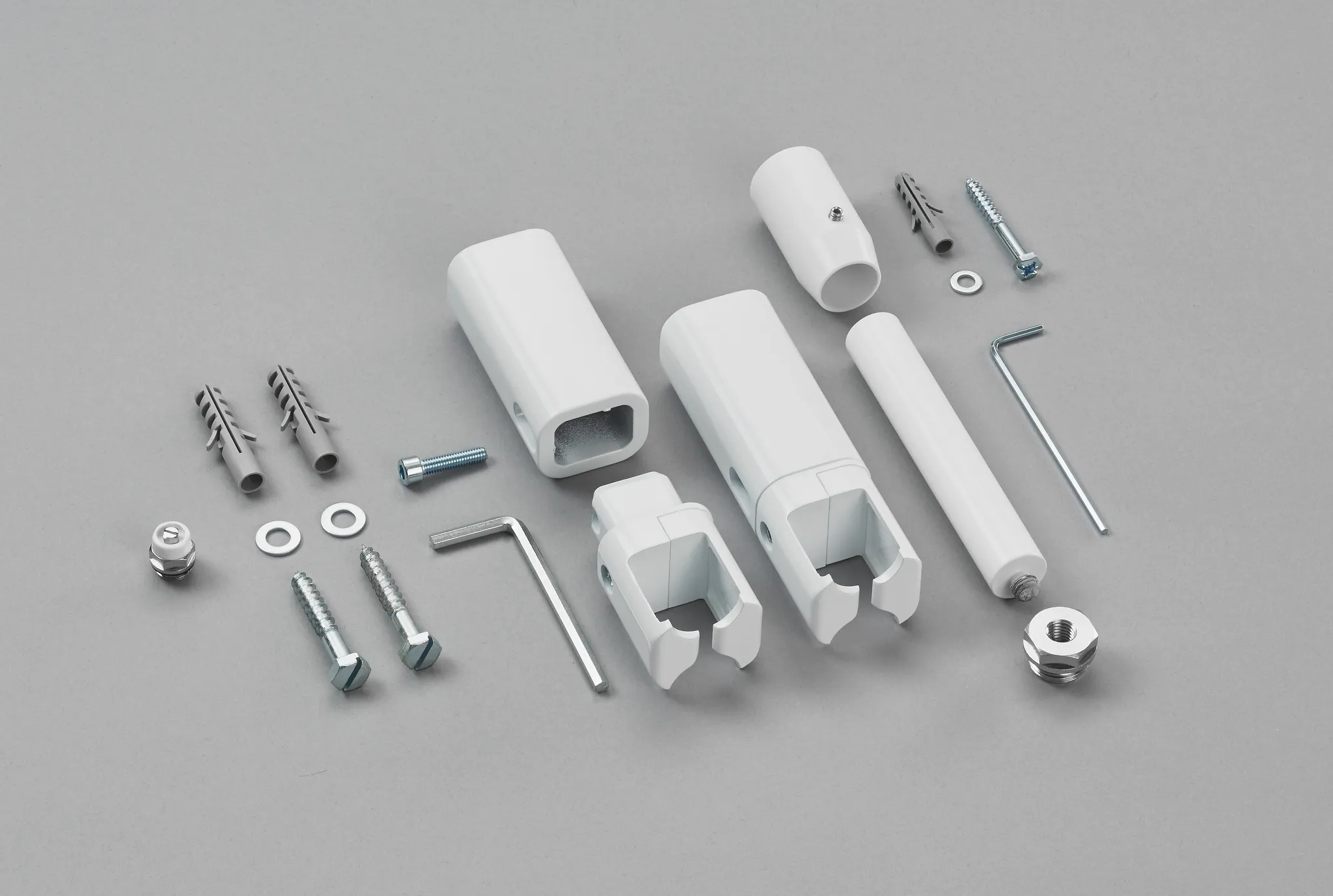 Raumteiler-Montageset für „Universal“ in weiß Raumteiler-Montageset für „Universal“ in weiß