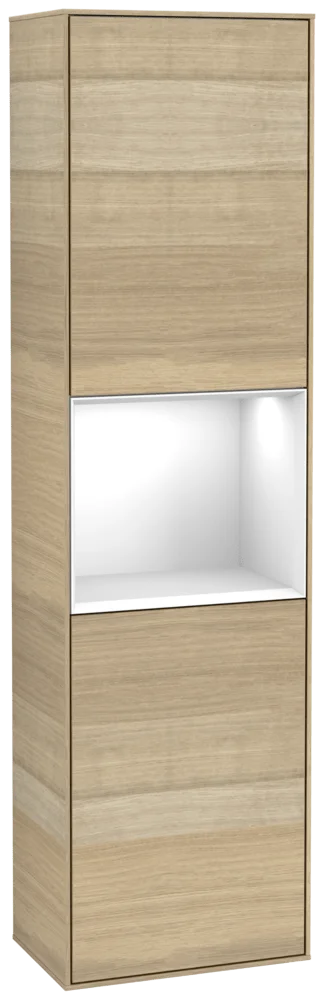 Villeroy & Boch Hochschrank Finion F460GF 70 mm Eckig Oak Veneer mit Beleuchtung, 418 x 1516 x 270 mm Villeroy & Boch Hochschrank Finion F460GF 70 mm Eckig Oak Veneer mit Beleuchtung, 418 x 1516 x 270 mm