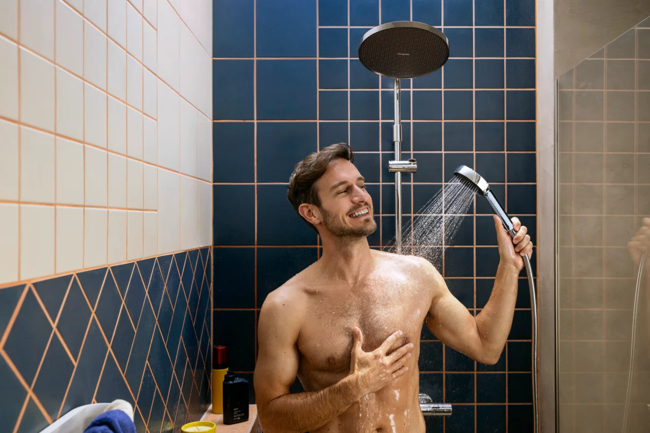 Hansgrohe Activera S Showerpipe 240 1jet EcoSmart mit Ecostat Fine Varia, Chrom