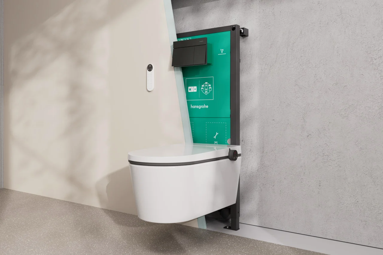 Hansgrohe iFrame universal Unterputzspülkasten 1120 für Wand-WC, Trocken- und Nassbau, verstellbare Entwässerungstiefe 75–115 mm, Spülmengen 6 l / 3 l, Anschluss R ½ Hansgrohe iFrame universal Unterputzspülkasten 1120 für Wand-WC, Trocken- und Nassbau, verstellbare Entwässerungstiefe 75–115 mm, Spülmengen 6 l / 3 l, Anschluss R ½