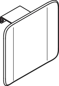 Rückenstütze Sys 900, Wandmontage pulverbeschichtet weiß tiefmatt/wem Rückenstütze Sys 900, Wandmontage pulverbeschichtet weiß tiefmatt/wem